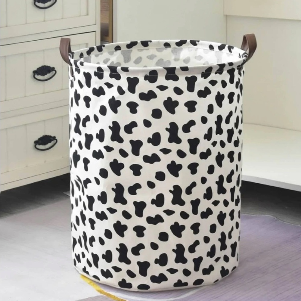 Cow Pattern Laundry Basket 🏡